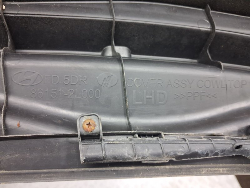 Дефлектор дворников I30 2007-2012 FD 1.6 бензин G4FC Дефлектор дворников I30 2007-2012 FD 1.6 бензин G4FC