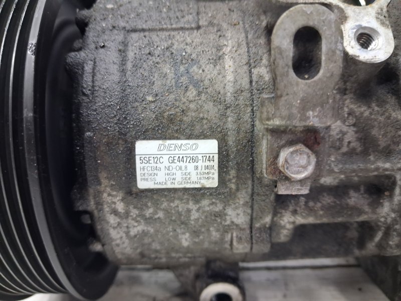 Компрессор кондиционера Avensis 2002-2010 T25 2.0 diesel 1ADFTV Компрессор кондиционера Avensis 2002-2010 T25 2.0 diesel 1ADFTV