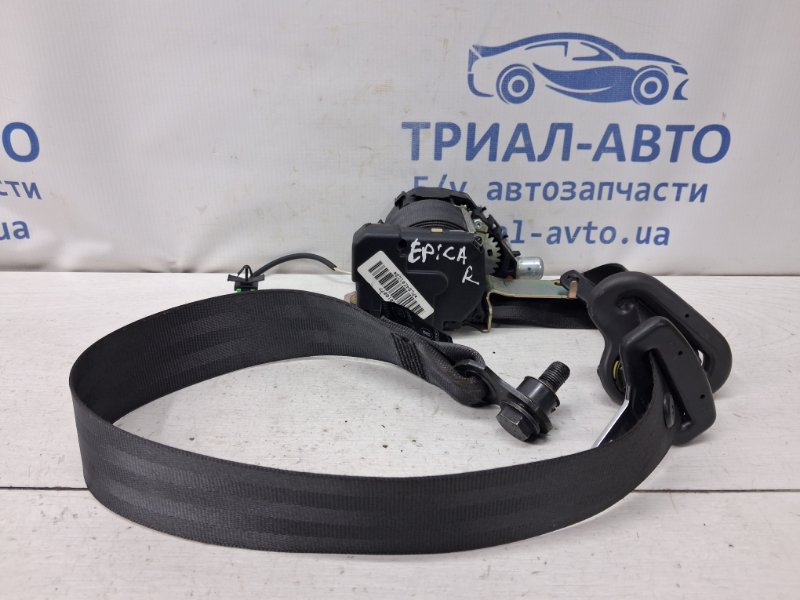 Запчасть ремень безопасности передний правый Chevrolet Epica 2006-2013 V250 2.5 бензин X25D1 96499847 Б/У Ремень безопасности передний правый Chevrolet Epica 2006-2013 V250 2.5 бензин X25D1 96499847 Б/У
