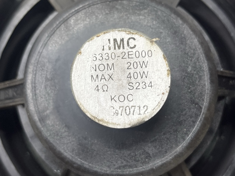 Динамик двери Tucson 2004-2009 JM 2.0 diesel D4EA Динамик двери Tucson 2004-2009 JM 2.0 diesel D4EA
