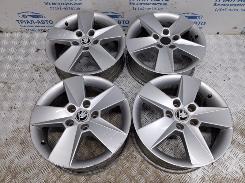 Диски титан комплект R16 Skoda Octavia 2013-2020 A7 5E0601025D Б/У