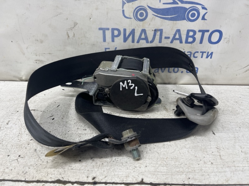 Ремень безопасности передний левый Mazda 3 2003-2009 BK 1.6 бензин Z6 BR5S-57-L90B 02 Б/У