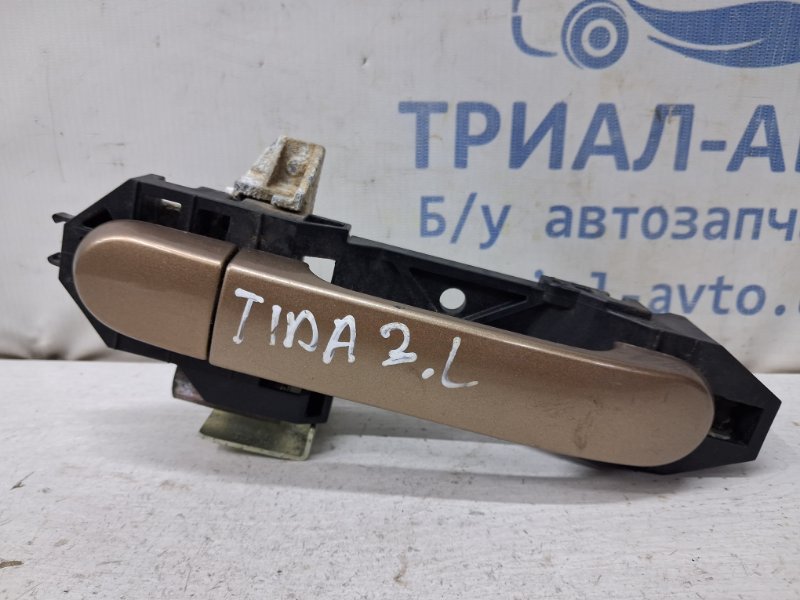 Ручка двери внешняя задняя левая Nissan Tiida 2004-2014 C11 1.6 Бензин HR16 82641EL04A Б/У