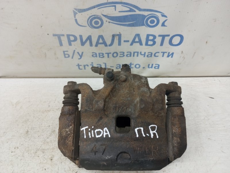Запчасть суппорт передний правый Nissan Tiida 2004-2014 C11 1.6 Бензин HR16 41001EM10A Б/У Суппорт передний правый Nissan Tiida 2004-2014 C11 1.6 Бензин HR16 41001EM10A Б/У