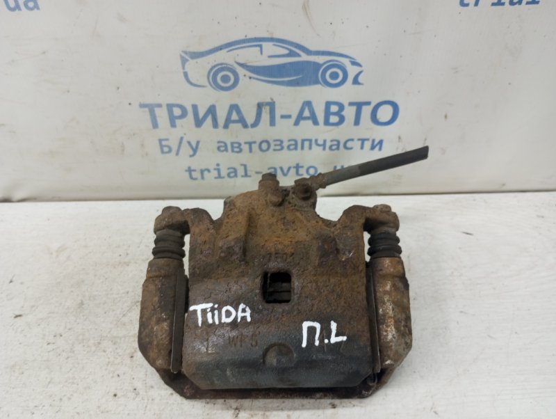 Запчасть суппорт передний левый Nissan Tiida 2004-2014 C11 1.6 Бензин HR16 41011EM10A Б/У Суппорт передний левый Nissan Tiida 2004-2014 C11 1.6 Бензин HR16 41011EM10A Б/У