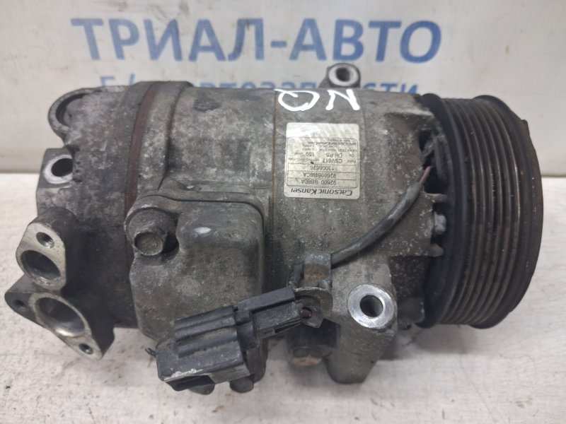 Запчасть компрессор кондиционера Nissan Qashqai 2006-2013 J10 1.6 diesel R9M 92600BB60A Б/У Компрессор кондиционера Nissan Qashqai 2006-2013 J10 1.6 diesel R9M 92600BB60A Б/У