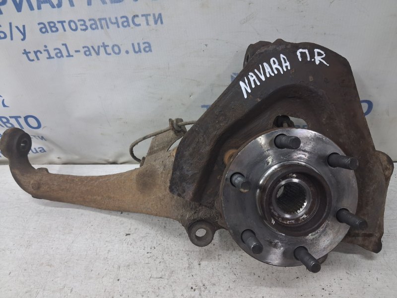 Запчасть кулак поворотный правый со ступицей Nissan Navara 2004-2015 D40 2.5 Diesel YD25DDTI 40014EB000 Б/У Кулак поворотный правый со ступицей Nissan Navara 2004-2015 D40 2.5 Diesel YD25DDTI 40014EB000 Б/У