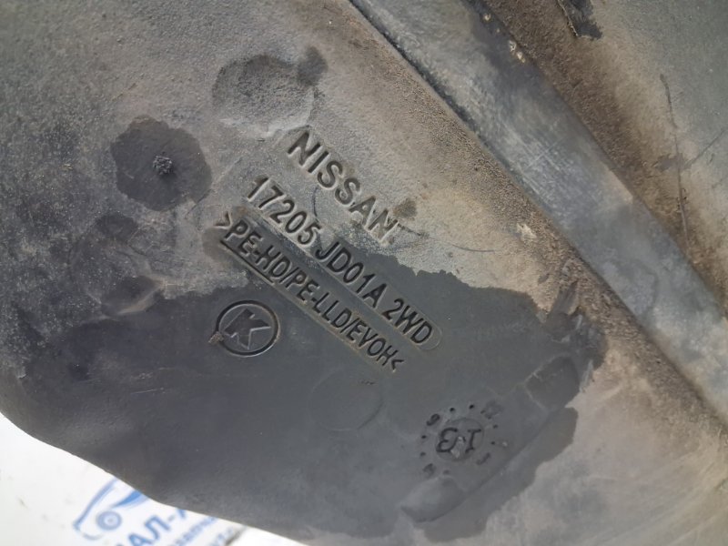 Бак топливный пластик Qashqai 2006-2013 J10 1.6 diesel R9M