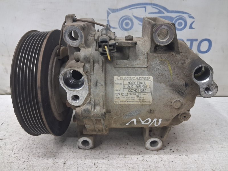 Запчасть компрессор кондиционера Nissan Navara 2004-2015 D40 2.5 Diesel YD25DDTI 92600eb40e Б/У Компрессор кондиционера Nissan Navara 2004-2015 D40 2.5 Diesel YD25DDTI 92600eb40e Б/У