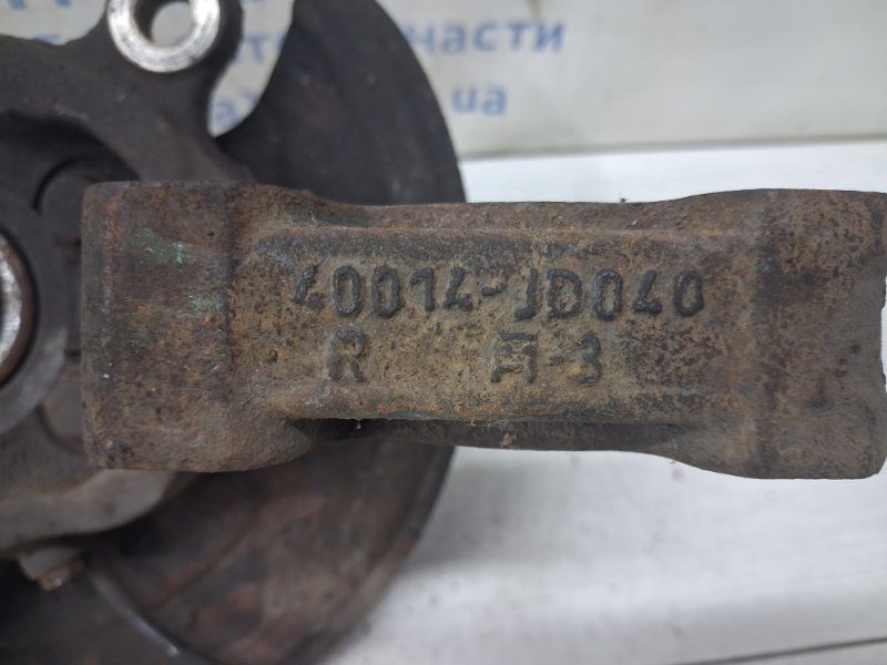 Кулак поворотный правый со ступицей Qashqai 2006-2013 J10 1.6 diesel R9M Кулак поворотный правый со ступицей Qashqai 2006-2013 J10 1.6 diesel R9M