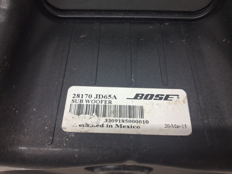 Сабвуфер Qashqai 2006-2013 J10 1.6 diesel R9M Сабвуфер Qashqai 2006-2013 J10 1.6 diesel R9M