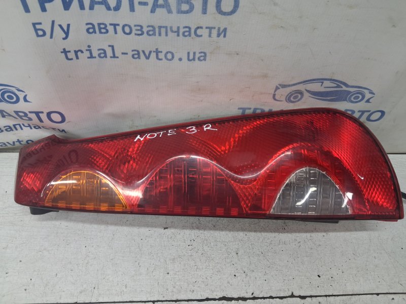Запчасть фонарь задний внешний правый Nissan Note 2005-2013 E12 1.4 CR14DE 265549U00A Б/У Фонарь задний внешний правый Nissan Note 2005-2013 E12 1.4 CR14DE 265549U00A Б/У