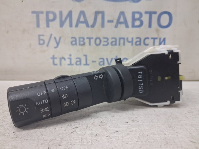 Запчасть переключатель подрулевой левый(поворотники) Nissan Navara 2004-2015 D40 2.5 Diesel YD25DDTI 25540ZM02C Б/У Переключатель подрулевой левый(поворотники) Nissan Navara 2004-2015 D40 2.5 Diesel YD25DDTI 25540ZM02C Б/У