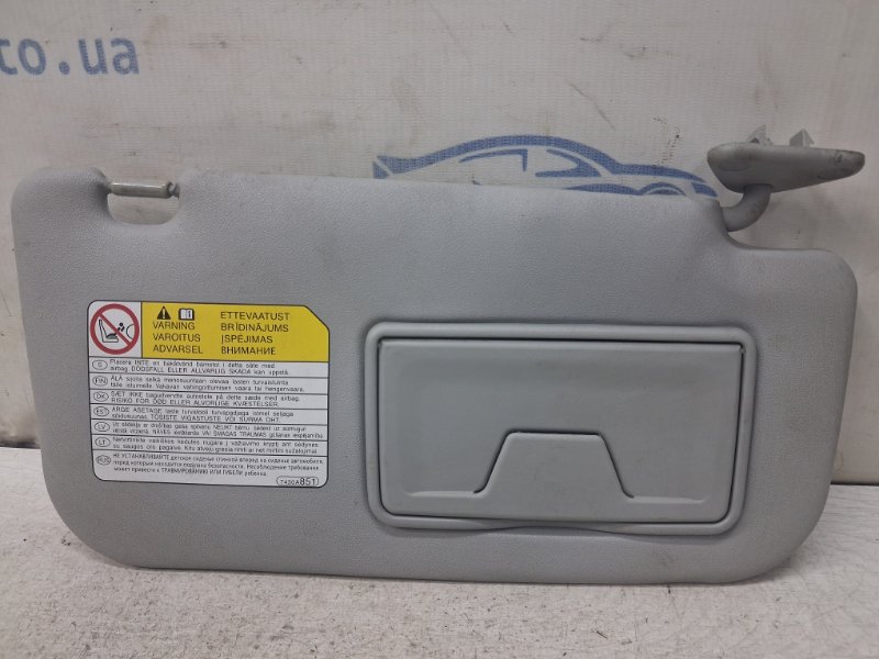 Запчасть козырек солнцезащитный правый Mitsubishi Lancer 2007-2017 10 1.5 бензин 4a91 7620A440HA Б/У Козырек солнцезащитный правый Mitsubishi Lancer 2007-2017 10 1.5 бензин 4a91 7620A440HA Б/У