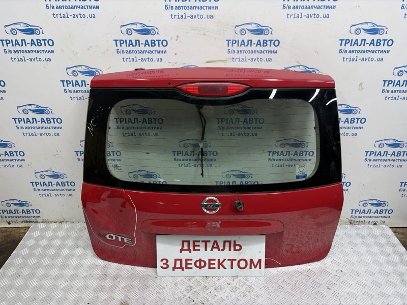 Запчасть крышка багажника Nissan Note 2005-2013 E12 1.4 CR14DE K01009U0MA Б/У Крышка багажника Nissan Note 2005-2013 E12 1.4 CR14DE K01009U0MA Б/У