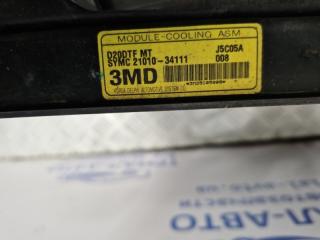 Диффузор с вентилятором радиатора Korando 2010-2019 C200 2.0 diesel D20DTF