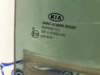Стекло двери заднее правое Kia Sportage SL 1.7 diesel D4FD Стекло двери заднее правое Kia Sportage SL 1.7 diesel D4FD