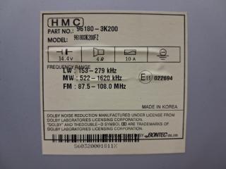 Магнитофон Sonata 2004-2010 NF 2.4 бензин G4KC