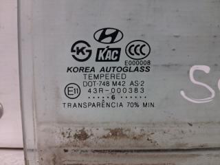 Стекло двери задней правой (форточка) Hyundai Sonata NF 2.4 бензин G4KC