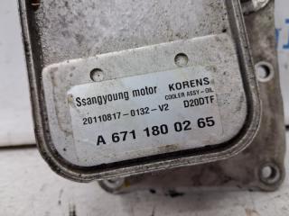 Радиатор масляный ДВС (теплообменник) Korando 2010-2019 C200 2.0 diesel D20Dt