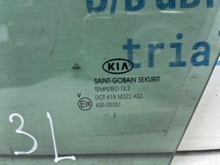 Стекло двери задней левой (форточка) Kia Sportage SL 1.7 diesel D4FD