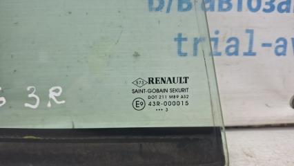 Стекло двери угловое правое Megane 2008-2016 3 1.5 Diesel K9K