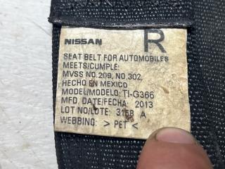 Ремень безопасности передний правый QX60 2013-2021 L50 3.5 бензин VQ35DE